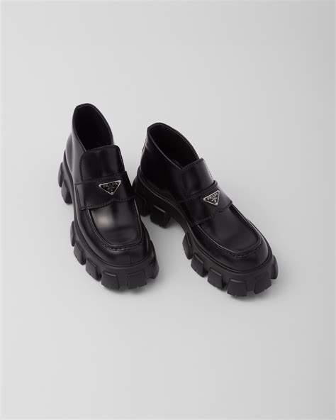 Monolith patent leather flatform loafers 